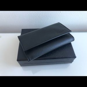 Prada 6 Key Holder Saffiano Leather Black